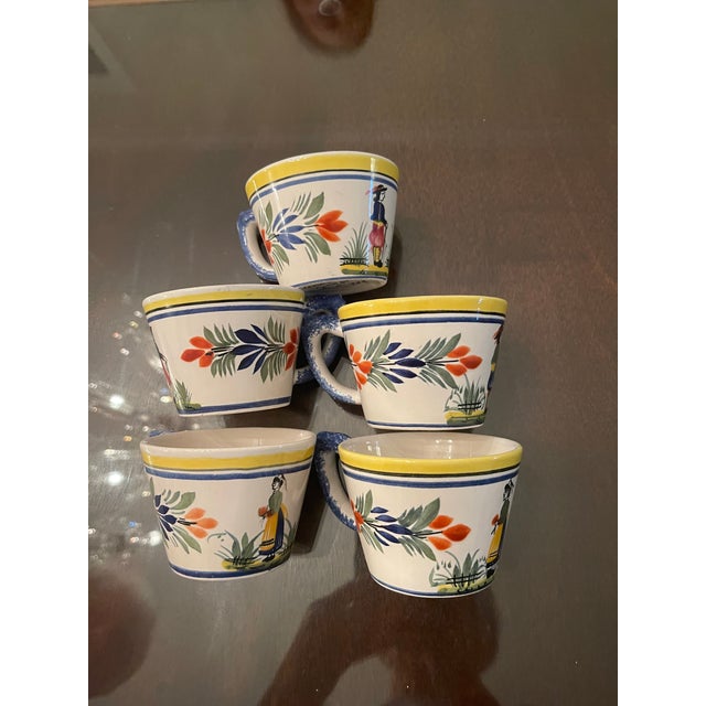 1950s Mid-Century Modern Henriot Quimper Breton Folk Dinnerware Collection - 33 Piece Set For Sale - Image 10 of 13