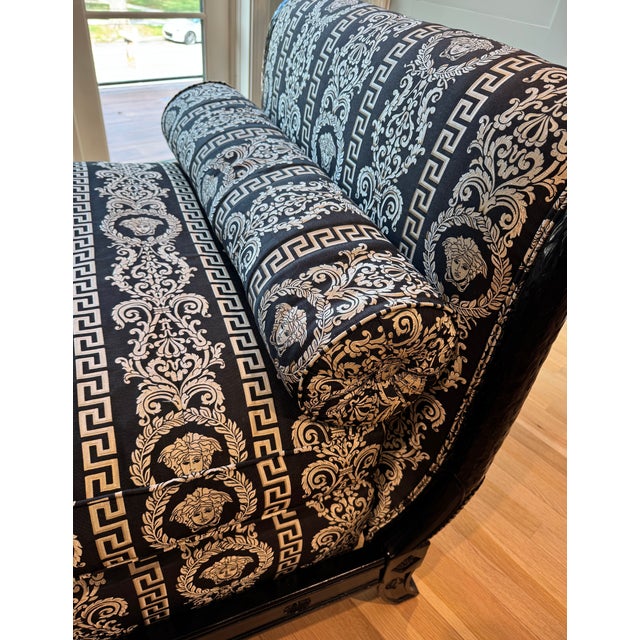 Modern Update of a Late 19th Century French 3rd Empire Versace Daybed For Sale In Tampa - Image 6 of 14