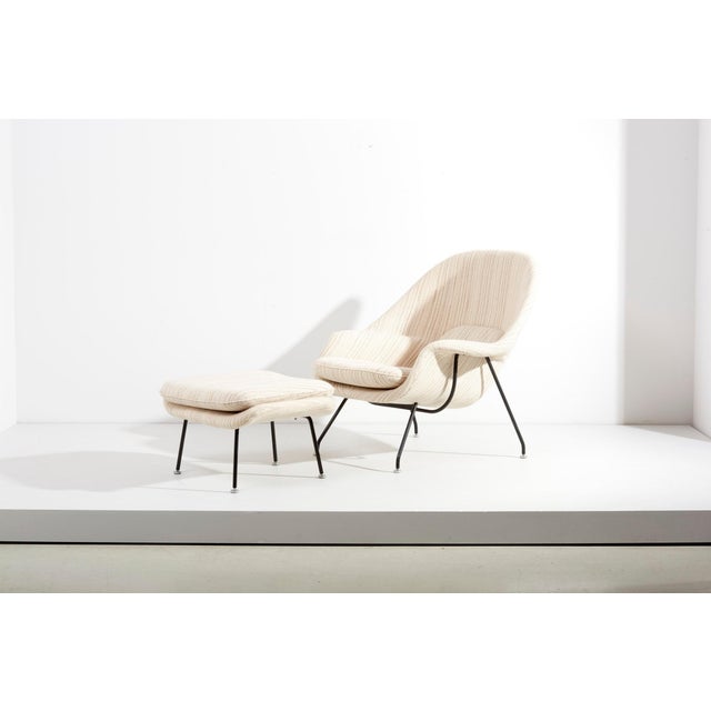 Set of Womb Chairs and Ottoman by Eero Saarinen for Knoll, Usa, 1960s For Sale - Image 3 of 18