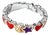 Late 20th Century Size 6.25 18K White Gold Hidalgo Diamond Authentic Enamel Heart Moon Star Band For Sale