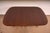 Baker Furniture Style Georgian Mahogany Double Pedestal Extension Dining Table, Newly Refinished For Sale - Image 9 of 14