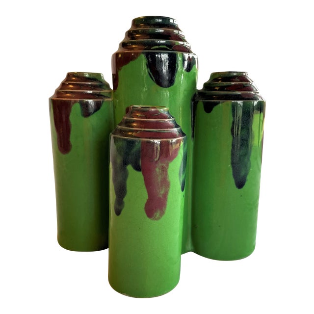 1920s HandGlazed Japanese Porcelain Bud and Flower Vase Chairish