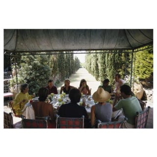 Slim Aarons, Lunch with Lili, Estate Stamped Photographic Print, 1973 / 2020s For Sale