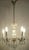Gold Antique Brass Lead Crystal Palme and Walter Chandelier from Palwa, 1950s For Sale - Image 8 of 10