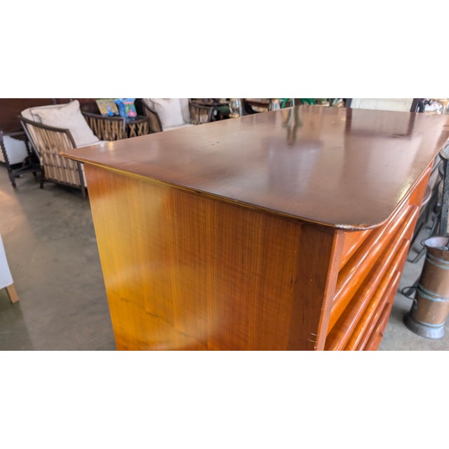 1950s Cherry Mid Century Dresser For Sale In Charleston - Image 6 of 17