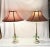 Illuminate your living space with this stunning pair of Vintage Palm Beach Regency Palm Tree Table Lamps, a perfect blend...