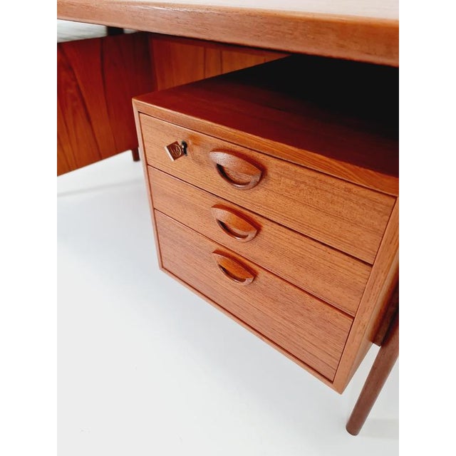 Vintage Danish Teak Desk by Kai Kristiansen for FM Møbler, Denmark, 1960s For Sale - Image 6 of 18