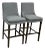 Arhaus Lunden Gray Bar Stools, a Pair For Sale