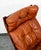 Mid Century Danish Modern Lounge Chairs Brown Leather Bentwood Set Pair Vintage For Sale - Image 10 of 12