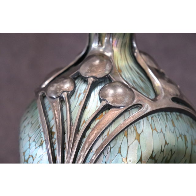 Art Nouveau Vase by Moritz Hacker and Johann Loetz Witwe, 1900s For Sale - Image 9 of 17