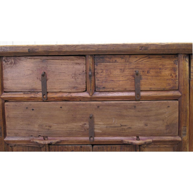 3 Drawer Poplar Sideboard For Sale - Image 11 of 13