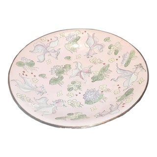 1970s Asian Large Decorative Bowl For Sale