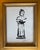 2026 Elle Yount Classical Sculpture Bust on Pedestal Painting in Black on White in Gold Plein Air Frame For Sale - Image 4 of 5
