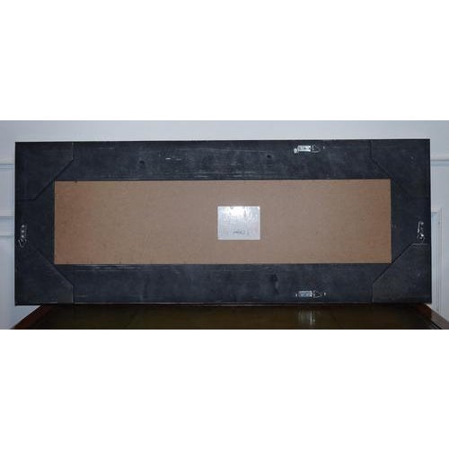 Large Silver Beaded Cushioned Bevelled Rectangular Mirror For Sale - Image 9 of 10