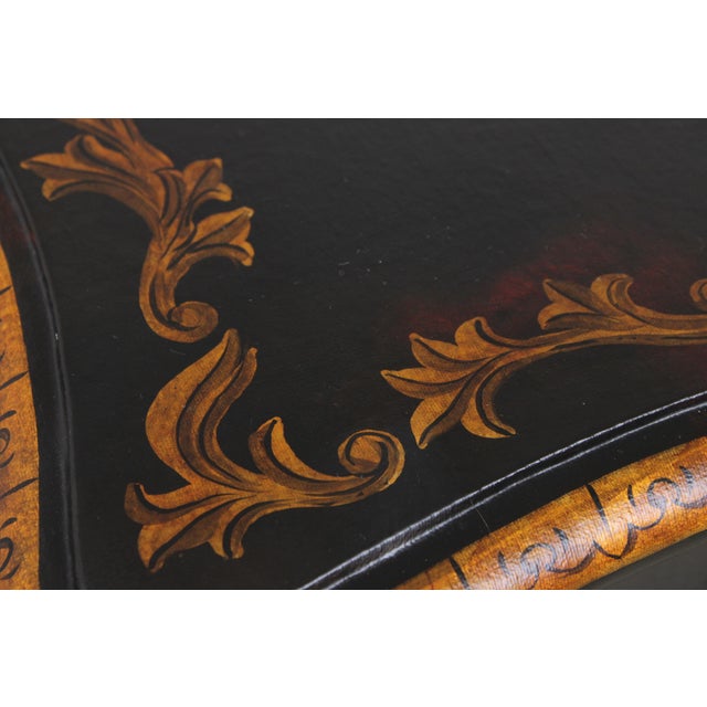 Maitland Smith Louis XV Style Black & Gold Commode Chest For Sale - Image 12 of 16