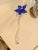 1990s Glass Art Murano Style Long Stem Flower For Sale - Image 5 of 5