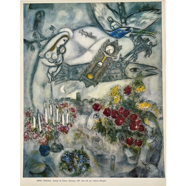 Artist: Marc Chagall Country: Russia-France Title: Autour de Vence (after peinture 1957) Medium: Original Lithograph...