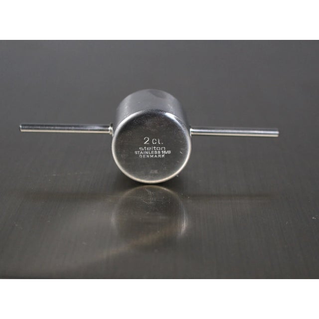 Mid-Century Modern Arne Jacobsen for Stelton Cylinda Line 1 Oz. Stainless Steel Jigger For Sale - Image 3 of 5