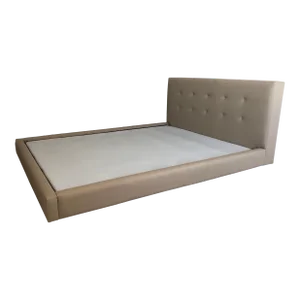 Crate and Barrel Upholstered Queen Size Platform Bed