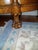1920s Victorian Golden Tiger Oak Curio Curved 3 Bow Front For Sale - Image 9 of 18