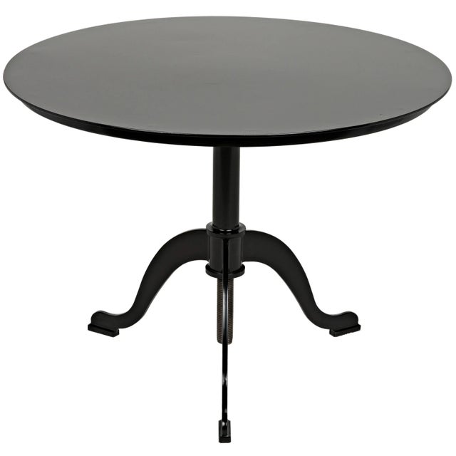 Contemporary Calder Side Table in Black Metal For Sale - Image 3 of 8