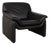 Atlanta Armchair in Black Leather from Lauuser For Sale