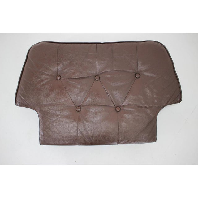 Danish Brown Leather Armchair, Denmark, 1970s For Sale - Image 18 of 18