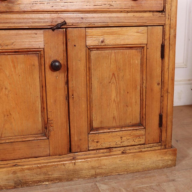 English Country House Dresser Base in Pine For Sale - Image 9 of 12