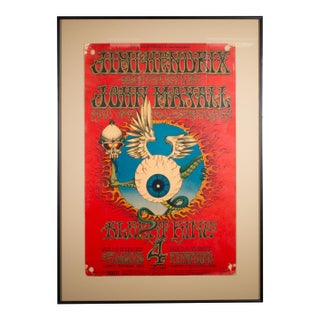 First Edition Flying Eyball Jimi Hendrix Concert at the Fillmore Poster, San Francisco, 1968 For Sale
