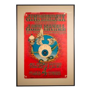 First Edition Flying Eyball Jimi Hendrix Concert at the Fillmore Poster, San Francisco, 1968