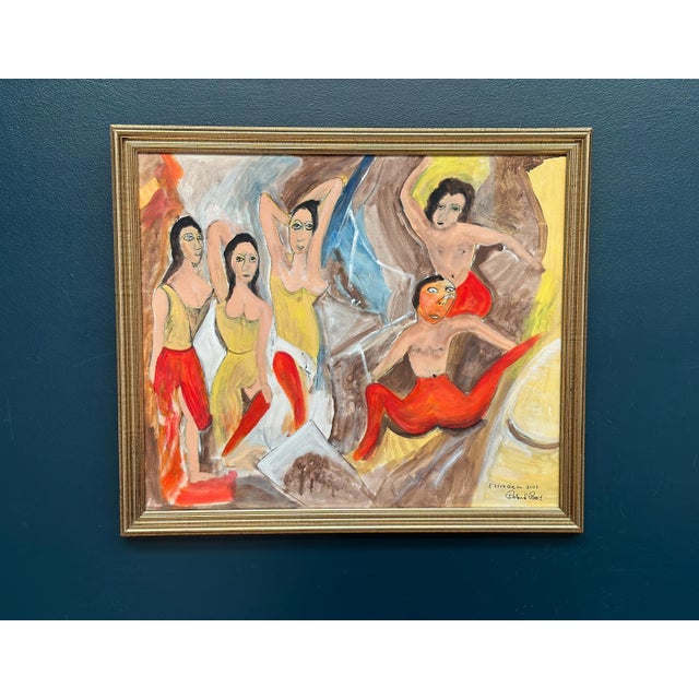 Roland Roos, Estraden, 2003, Oil Painting on Canvas, Framed For Sale - Image 12 of 18
