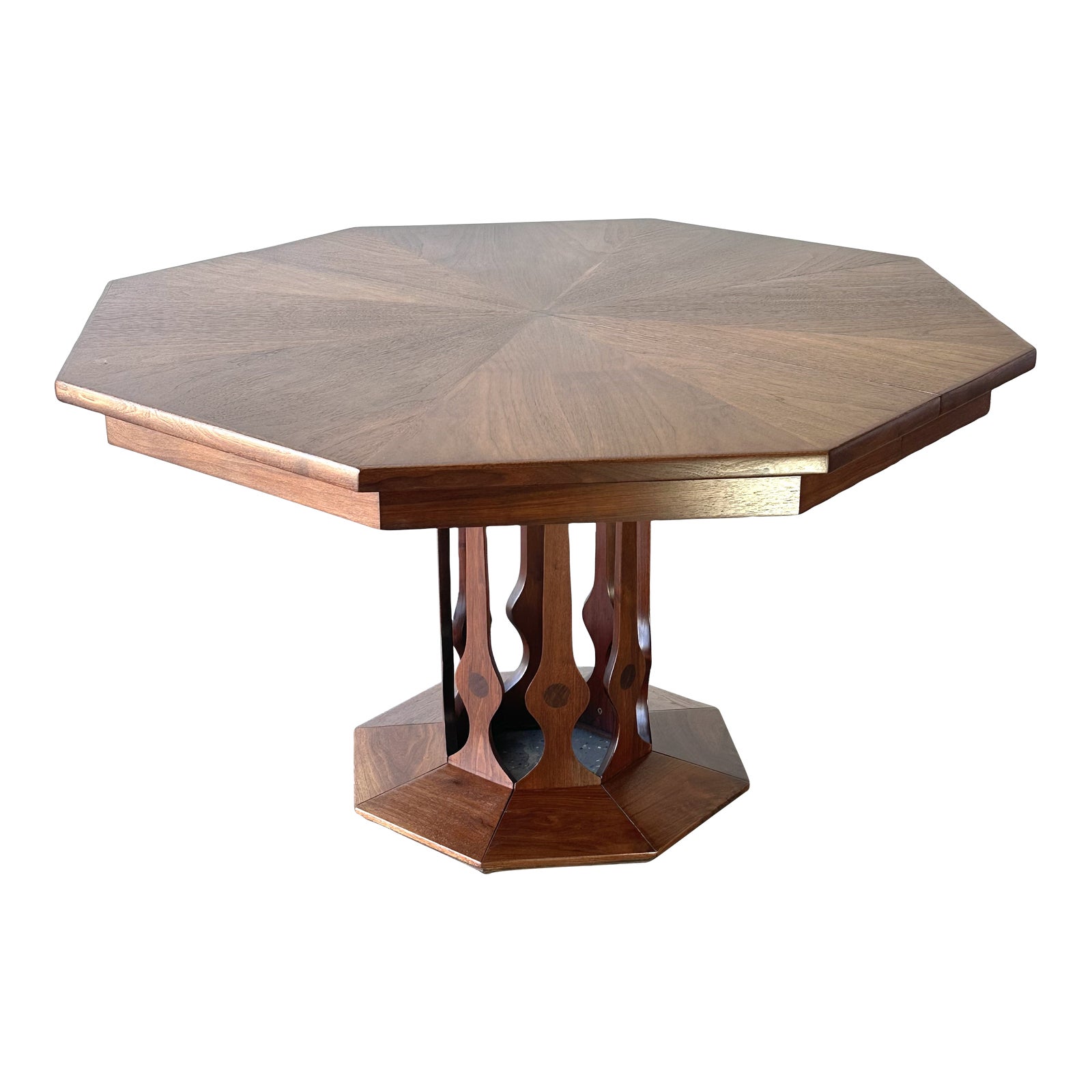 1950s Mid-Century Modern Pedestal Masterpiece Walter Wabash Dining ...