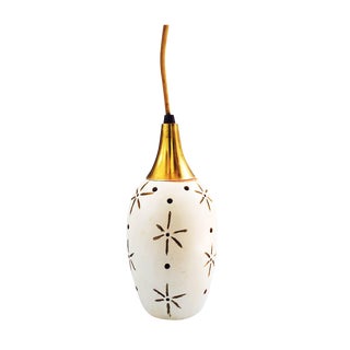 Mid-Century Sunburst Pendant Lamp For Sale