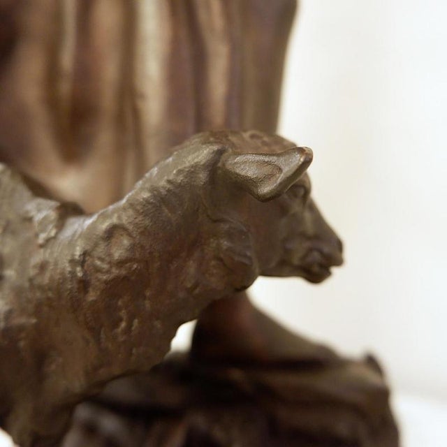 Auguste De Wever, Bronze Sculpture Innocence, 1800s, Bronze For Sale - Image 6 of 16