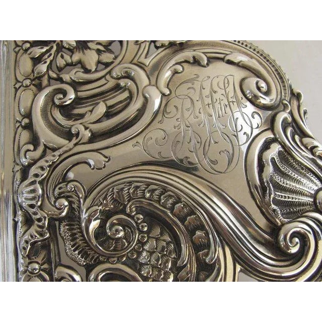 1900 - 1909 Sterling Silver Repousse Tray by Gorham c1900 For Sale - Image 5 of 7