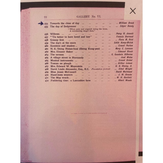 William Brock, Towards the Close of Day, 1907, Oil on Canvas For Sale - Image 10 of 11