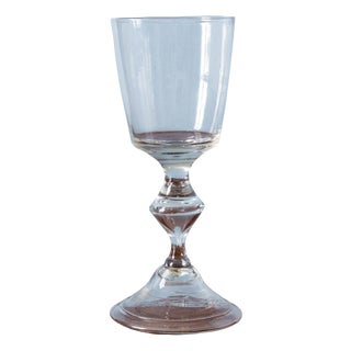 French Bourguignon Wine Glass, 1700s For Sale