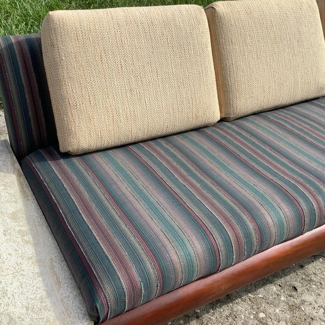 Blue 1950s MCM Vintage Signed Adrian Pearsall Mid Century Modern Sofa For Sale - Image 8 of 12