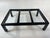 Vintage Chinese Leather Painted Trunk Coffee Table With Wood Stand, Glass Top For Sale - Image 4 of 12