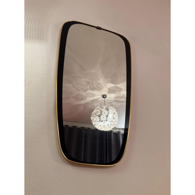 Mid-Century Modern Large Rockabilly Mirror, 1960s For Sale - Image 3 of 15
