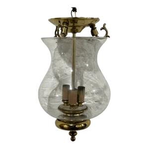 Vintage Luminaire Italian Style Solid Brass Flush Mount