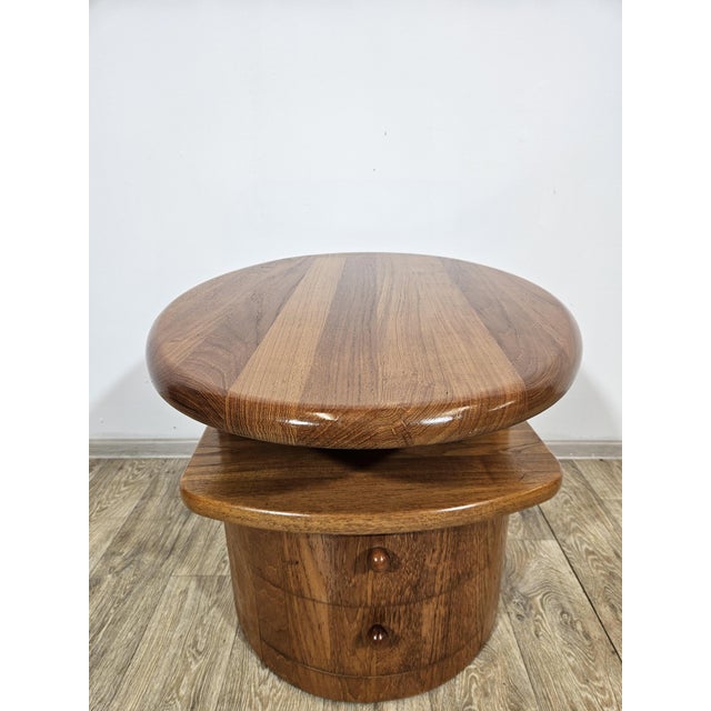 Teak TV Table with Swivel Top from Silkeborg Møbelfabrik, 1960s For Sale - Image 10 of 15