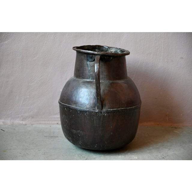 Large Hammered Copper Water Jar, 1920s For Sale - Image 10 of 14