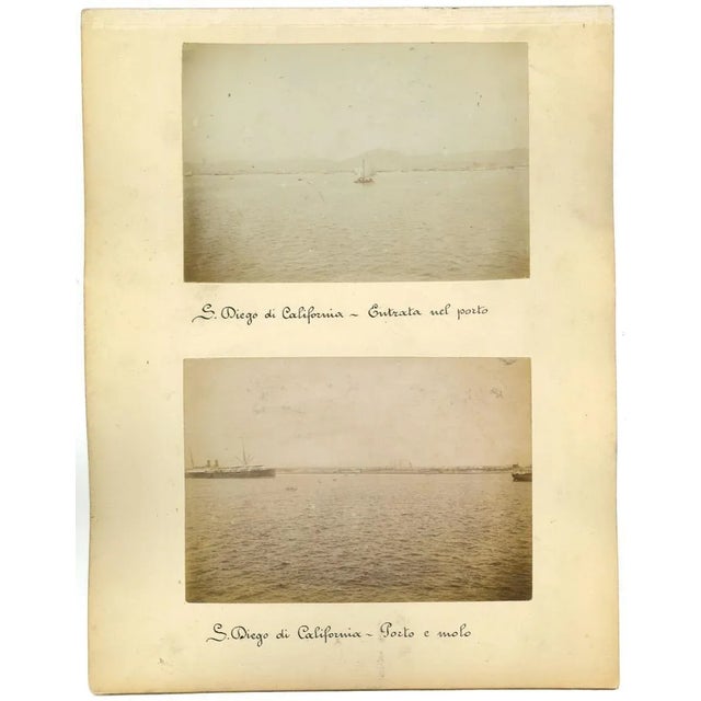 Ancient Views of S.Diego, California is a set of 4 ancient albumen prints made in 1880s. Prints in very good condition,...