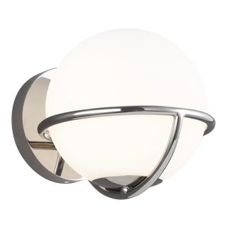 Ellen DeGeneres by Visual Comfort Studio Apollo Sconce, Silver For Sale