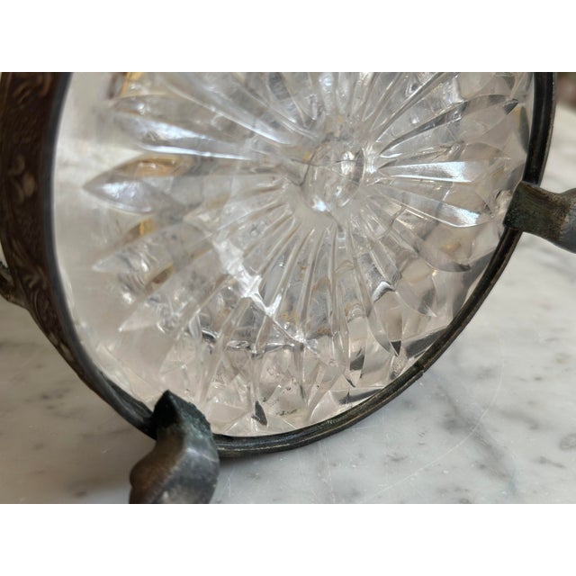 Italian Art Nouveau Rock Crystal Jar with Lid Faceted Cut and Ornamental Mount, 1890s For Sale - Image 13 of 18