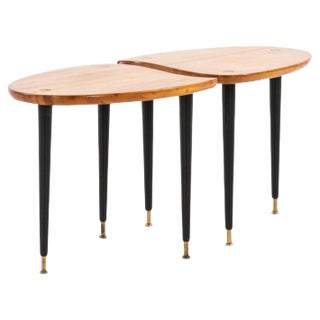 Side Tables from Svensk Fur, Sweden, Set of 2 For Sale
