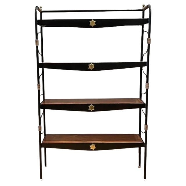 French Splendid Bookcase by Jacques Adnet, 1955 For Sale
