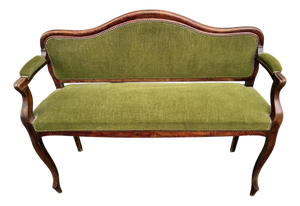 Vintage Green Sofa Bench, 1950s