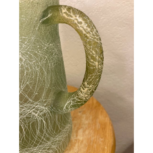 1960s 1960s Color Craft Green Spaghetti String Pitcher For Sale - Image 5 of 7